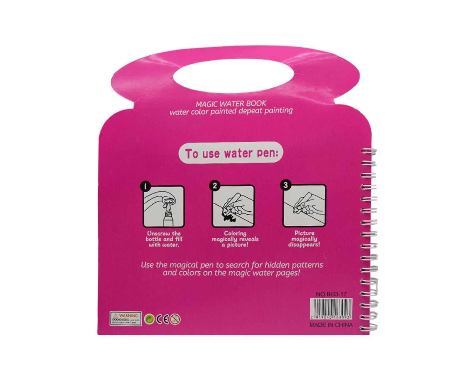 Cartoon Theme Reusable Magic Doodle Pen Water Painting Book